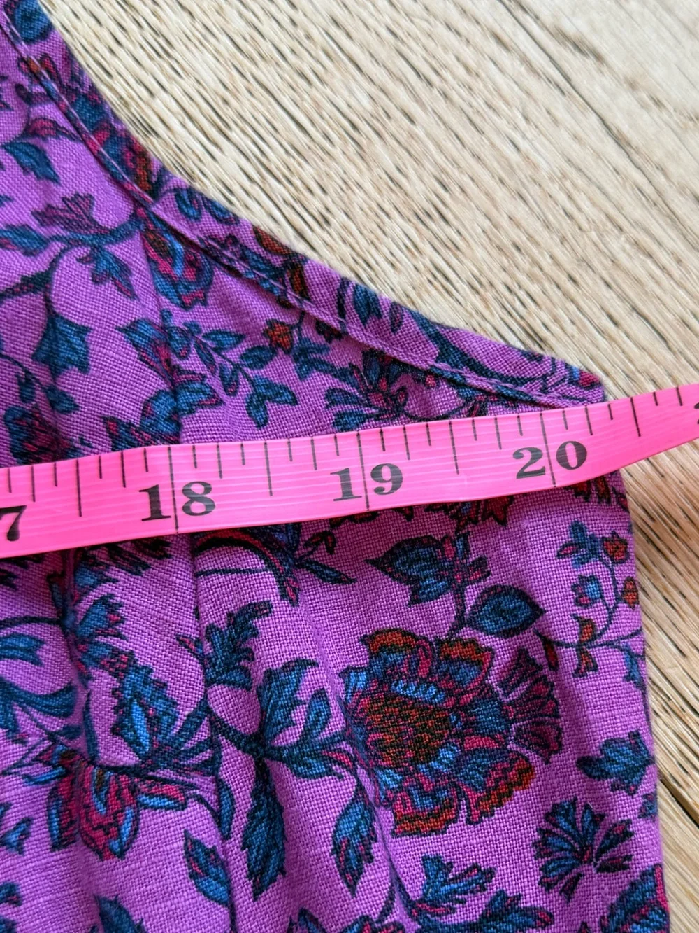 J. Jill Love Linen 100% Linen Floral Shift Dress Medium Petite - Picture 11 of 11